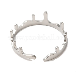 Non-Tarnish 304 Stainless Steel Open Cuff Ring&nbsp;RJEW-Z026-04P
