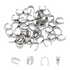 304 Stainless Steel Snap on Bails&nbsp;STAS-UN0003-52A