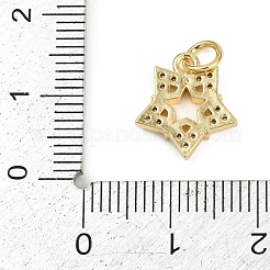 Brass Micro Pave Cubic Zirconia Pendants&nbsp;KK-L231-13G-01