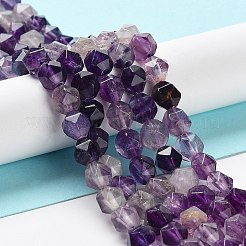 Natural Purple Fluorite Beads Strands&nbsp;G-G030-A08-01