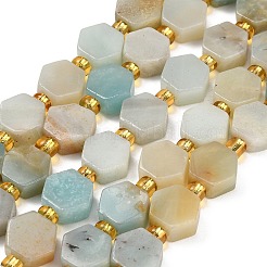 Natural Flower Amazonite Beads Strands&nbsp;G-F833-B09-01