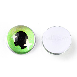 Flatback Glass Cabochons&nbsp;GGLA-N005-04