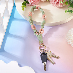 Cotton Braided Flower Pendant Decorations&nbsp;AJEW-TAC0030-032G-04