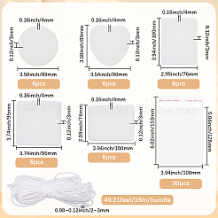 Felt Sublimation Air Freshener Blank Sheets Car Hanging Decor&nbsp;DIY-SP0007-39B