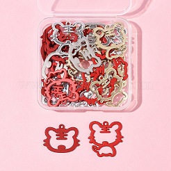 30Pcs 5 Style Spray Painted Alloy Pendants&nbsp;ENAM-FS0002-93