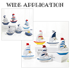 5Pcs 5 Styles Mediterranean Style Natural Wood Home Display Decorations&nbsp;AJEW-PH0001-53