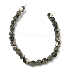 Natural Gold Pyrite/Golden Pyrite Beads Strands&nbsp;G-G459-A01-6mm