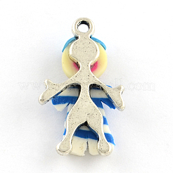 Handmade Zinc Alloy Polymer Clay Little Boy Pendants&nbsp;X-CLAY-Q222-05