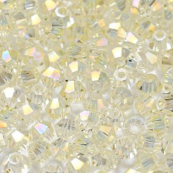 Full Rainbow Plated Transparent Electroplate Glass Beads&nbsp;EGLA-M030-02A-FR04