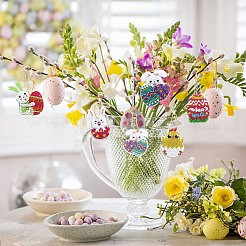 DIY Easter Theme Keychain Diamond Painting Kits&nbsp;DIY-SC0020-22