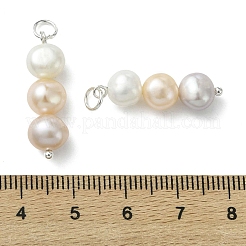 Natural Cultured Freshwater Pearl Pendants&nbsp;PALLOY-JF05323
