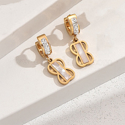 201 Stainless Steel Romantic Eight-shaped Hoop Earrings&nbsp;KF3833-2