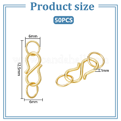 50Pcs 304 Stainless Steel S-Hook Clasps&nbsp;FIND-UN00007