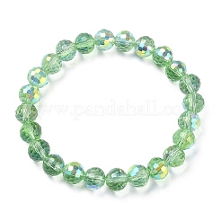 Sparkling Glass Round Beaded Stretch Bracelets for Women&nbsp;BJEW-JB09424