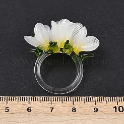 Handmade Lampwork Finger Rings&nbsp;RJEW-P158-01