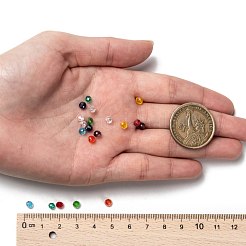 10 Colors Electroplate Glass Beads&nbsp;EGLA-JP0002-01B-4mm