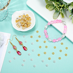 400Pcs 2 Colors Alloy Bead Caps&nbsp;FIND-PA0001-09