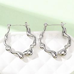 304 Stainless Steel Hoop Earrings for Women&nbsp;SA-CBA7B26-02P
