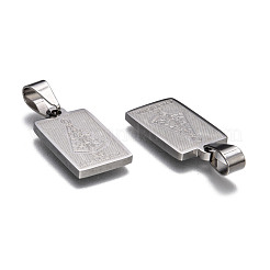 Non-Tarnish 304 Stainless Steel Pendants&nbsp;STAS-M245-22P