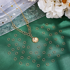 100Pcs Rack Plating Brass Open Jump Rings&nbsp;KK-PH0013-59C