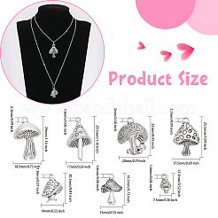 80Pcs 7 Style Tibetan Style Alloy Pendants&nbsp;FIND-GL0001-46