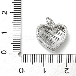 Rack Plating Brass Micro Pave Cubic Zirconia Pendants&nbsp;KK-K392-36P