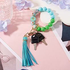Silicone Beaded Wristlet Keychains&nbsp;KEYC-TAC00064