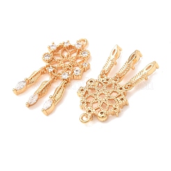 Brass with Crystal Rhinestone Pendants&nbsp;RB-CBA35BD-03G