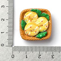 Fried Chip Doughnut Theme Opaque Resin Imitation Food Decoden Cabochons&nbsp;RESI-S392-02B