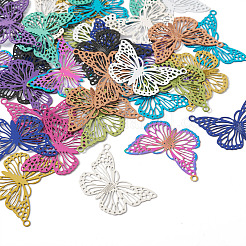 48Pcs 12 Colors 304 Stainless Steel Pendants&nbsp;STAS-TA0004-81