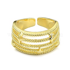 Star Brass Open Cuff Rings&nbsp;RJEW-B051-20G