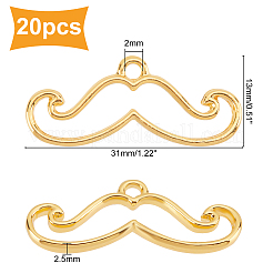 20Pcs Beard Alloy Small Handmade Pendant&nbsp;FIND-OC0001-52