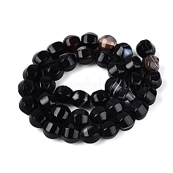 Natural Black Agate Beads Strands&nbsp;G-Q606-78