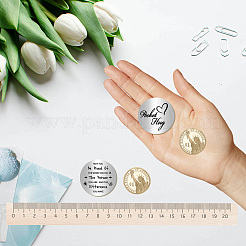 1Pc 201 Stainless Steel Commemorative Coins&nbsp;AJEW-CN0001-99H