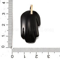 Natural Obsidian Carved Pendants&nbsp;GG-CBA5963-01E-NH