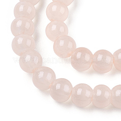Baking Paint Imitation Jade Glass Round Bead Strands&nbsp;DGLA-Q021-4mm-42