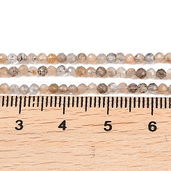 Natural Black Moonstone Beads Strands&nbsp;G-B175-D03-2mm