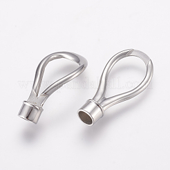 Tarnish Resistant 304 Stainless Steel Magnetic Clasps with Glue-in Ends&nbsp;STAS-L189-097P