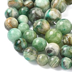 Natural Green Line Jasper  Graduated Beads Strands&nbsp;G-F830-A01-01