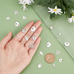 36Pcs 6 Style Stainless Steel Charms&nbsp;STAS-DC0008-62