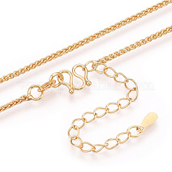 Brass Wheat Chain Necklaces&nbsp;NJEW-N054-08G