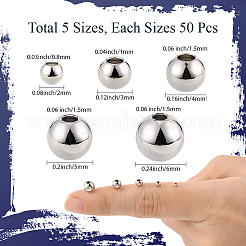 250Pcs 5 Styles Rack Plating Brass Spacer Beads&nbsp;KK-PA0001-02P
