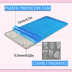 Stainless Steel DIY Nail Art Templates&nbsp;MRMJ-WH0092-102