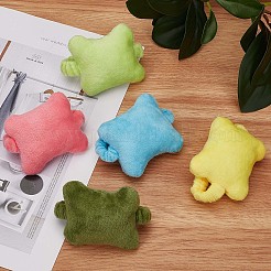 5Pcs 5 Colors Bone-shaped Soft Velvet Mouse Wrist Rest Band&nbsp;AJEW-GF0007-06