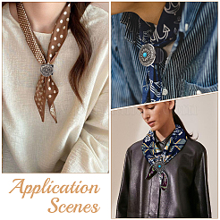 6Pcs 6 Styles PU Leather Leather Scarf Buckle Clips&nbsp;FIND-CY0001-87