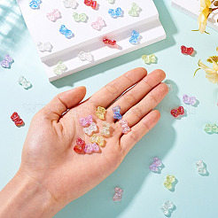 70Pcs 7 Colors UV Plating Transparent Acrylic Beads&nbsp;OACR-TA0003-08