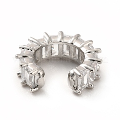 Cubic Zirconia Tennis Cuff Earrings&nbsp;EJEW-K093-09P-05