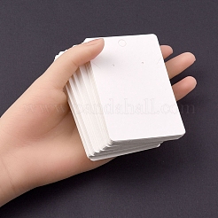 Rectangle Paper One Pair Earring Display Cards with Hanging Hole&nbsp;CDIS-YW0001-04