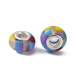 Resin European Beads&nbsp;RESI-WH0035-14C