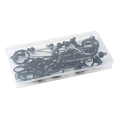 15Pcs Plastic Beadable Keychains&nbsp;KEYC-FS00047